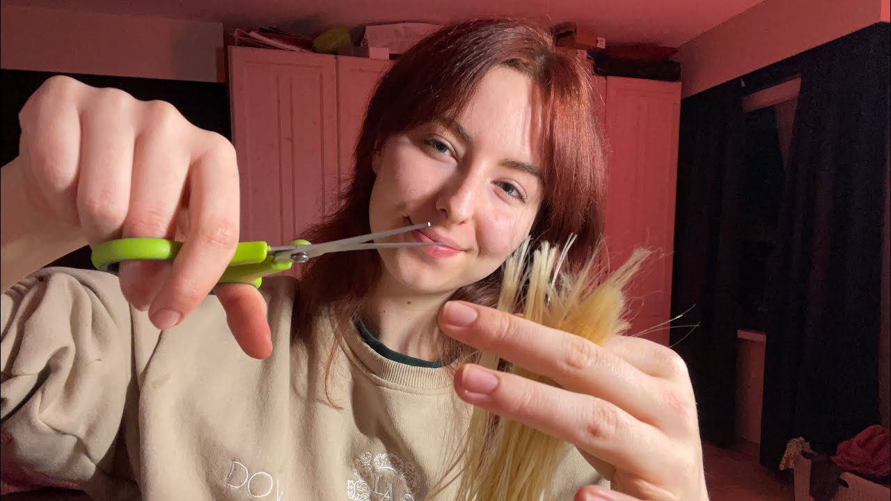 Asmr || Giving myself and you a haircut 💇‍♀️ ✂️ BEST HAIR CUTTING SOUNDS
