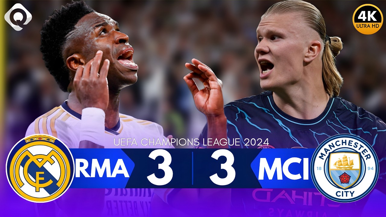 Real Madrid vs Man City 3–3 | One of the Greatest Champions League Nights