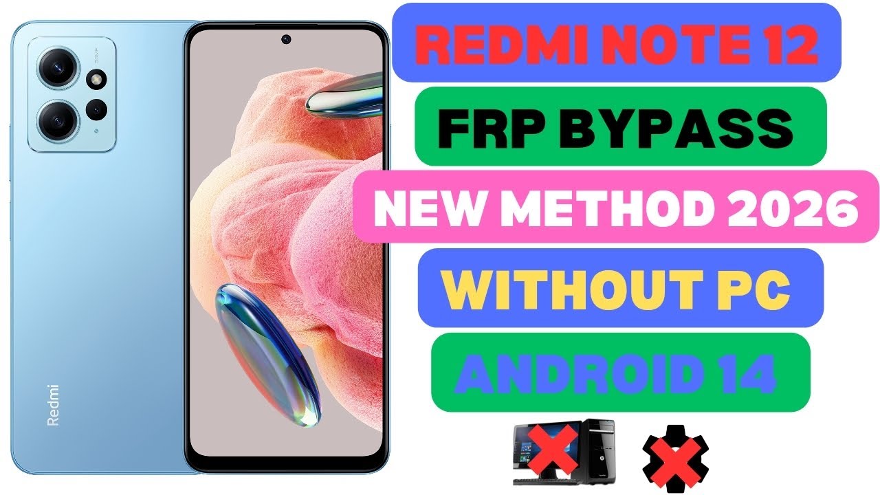 Redmi note 12 frp bypass 2026 |New method| google account lock 🔐Android 14 #Calytrix07cs