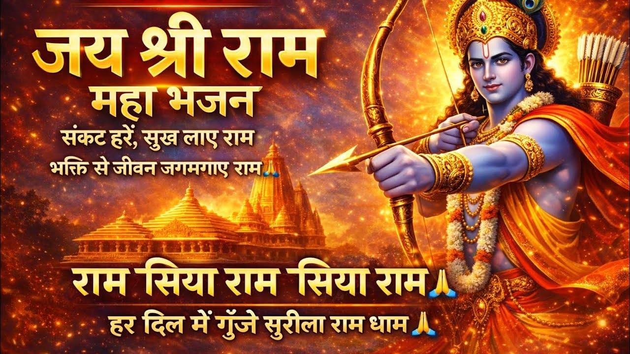 🌼राम नाम अमृतधारा | जय श्री राम जय श्री राम | भावपूर्ण राम भजन🙏🙏