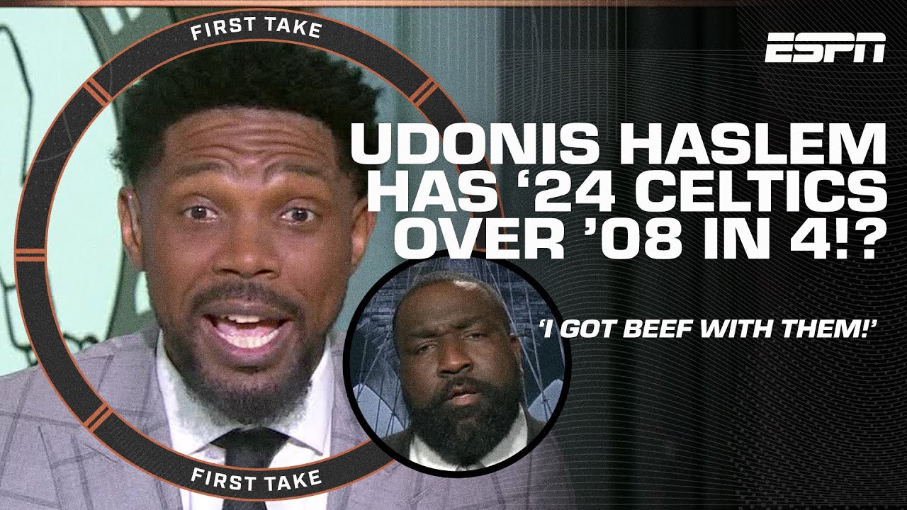 Udonis Haslem HOUNDS Perk over 2024 vs. 2008 Boston Celtics debate 😆🍿 | First Take
