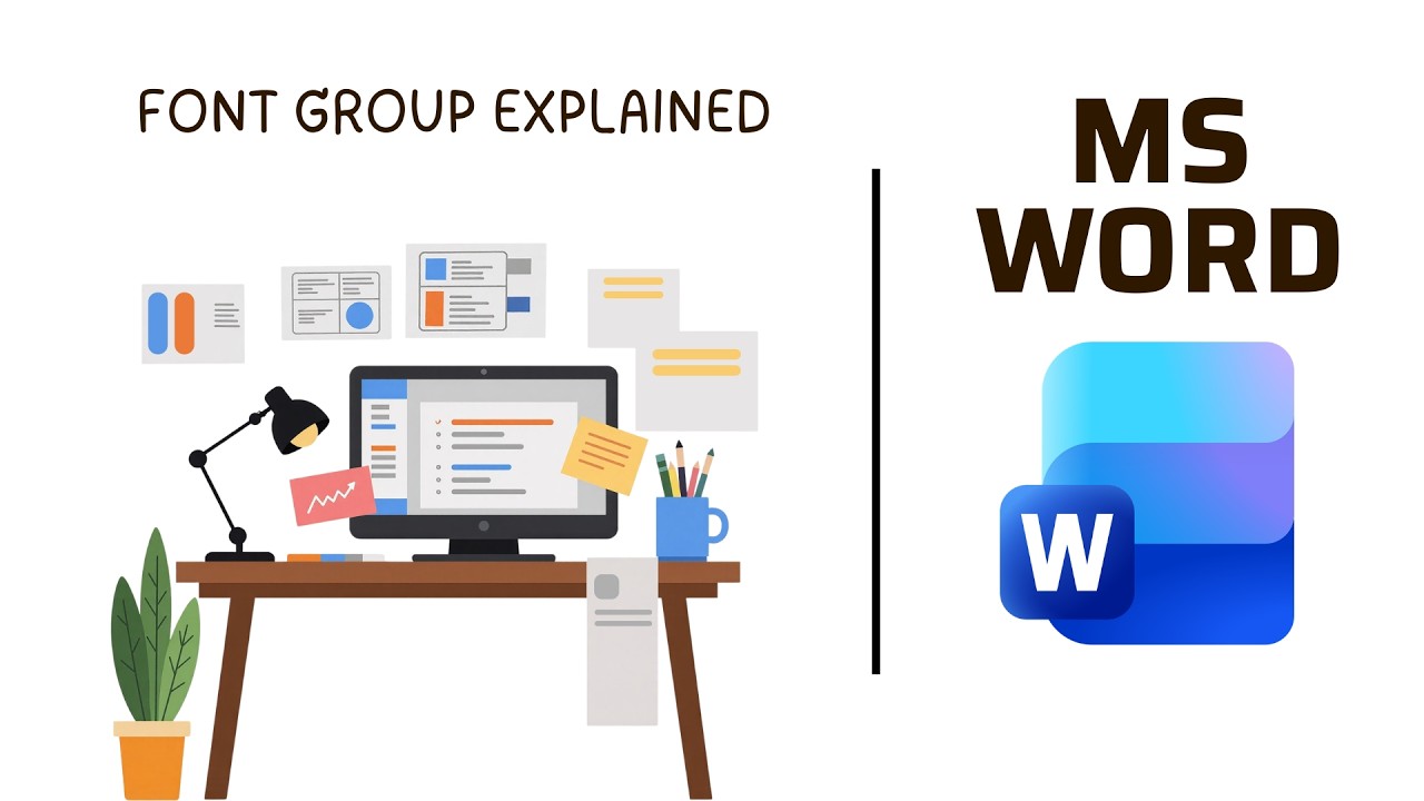MS Word Font Group Explained | Bold Italic Underline, Subscript Superscript, Cut Copy Paste Shortcut