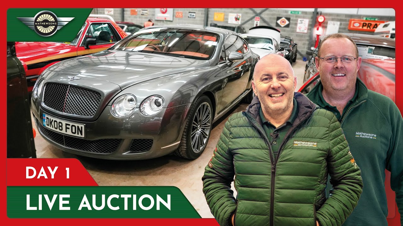 LIVE CLASSIC AUCTION - Mathewsons Classic Cars