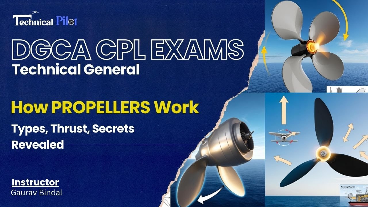 DGCA CPL Ground classes | Technical General | How Propellers Work 🚀 | Types, Thrust & Full Breakdown