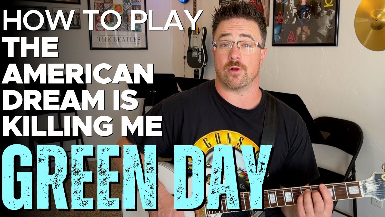 Как играть песню Green Day «The American Dream is Killing Me» на гитаре с табулатурами