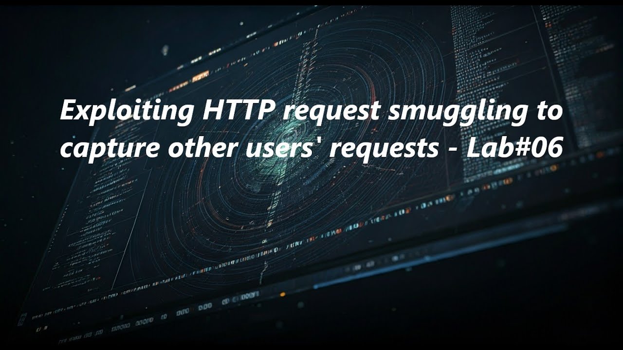 Exploiting HTTP request smuggling to capture other users' requests - Lab#06