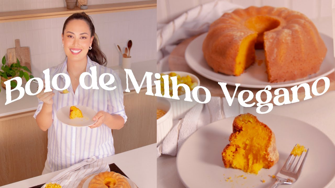Receita de Bolo de Milho Vegano (Com Milho de Lata)