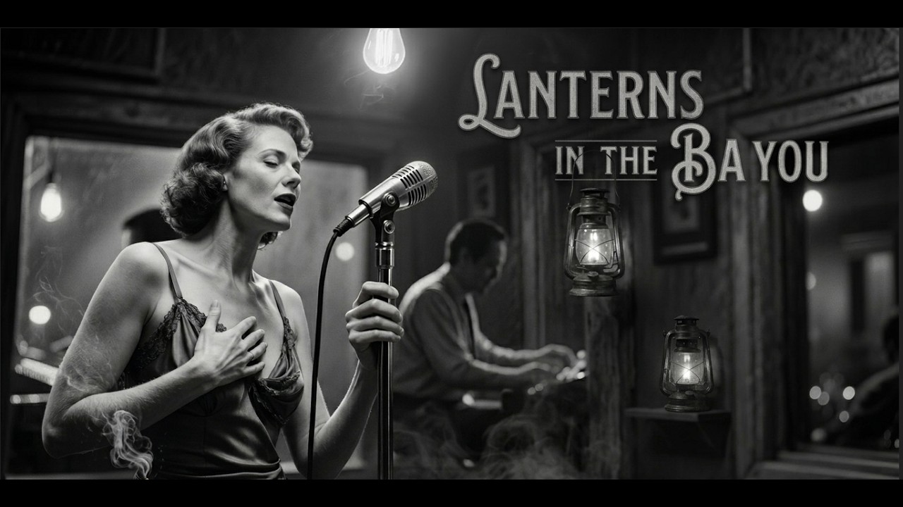 Lanterns in the Bayou – Dark Swamp Blues | Haunting Harmonica & Midnight Guitar