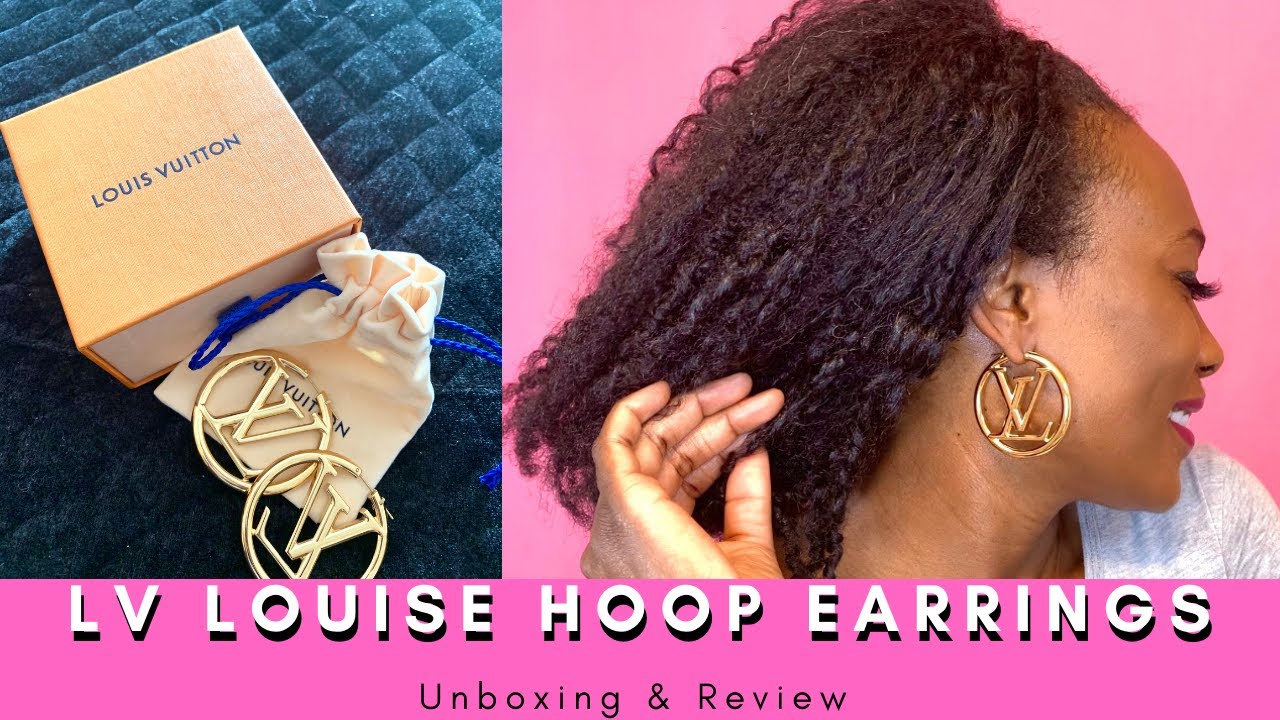 LOUIS VUITTON LOUISE HOOP EARRINGS - UNBOXING AND REVIEW