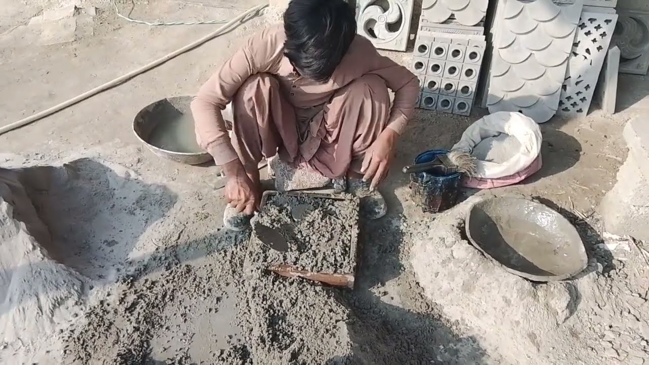 how to made cement blocks our  art house #concrete #block bashirsaivra