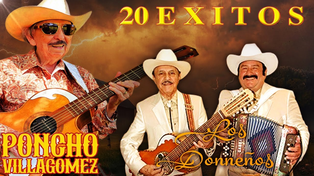 Poncho Villagomez & Los Donneños – Corridos y Rancheras Viejas Bonitas 🎺 | Mix del Recuerdo
