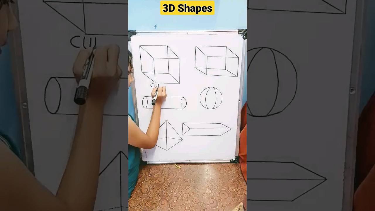 3d Geometrical Shapes 👈 #shorts #maths #geometry #education