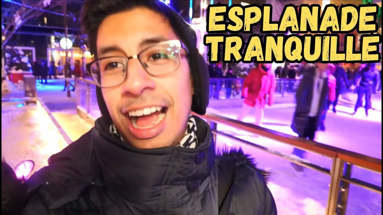 Esplanade Tranquile - Patinaje sobre hielo en Montreal⛸❗