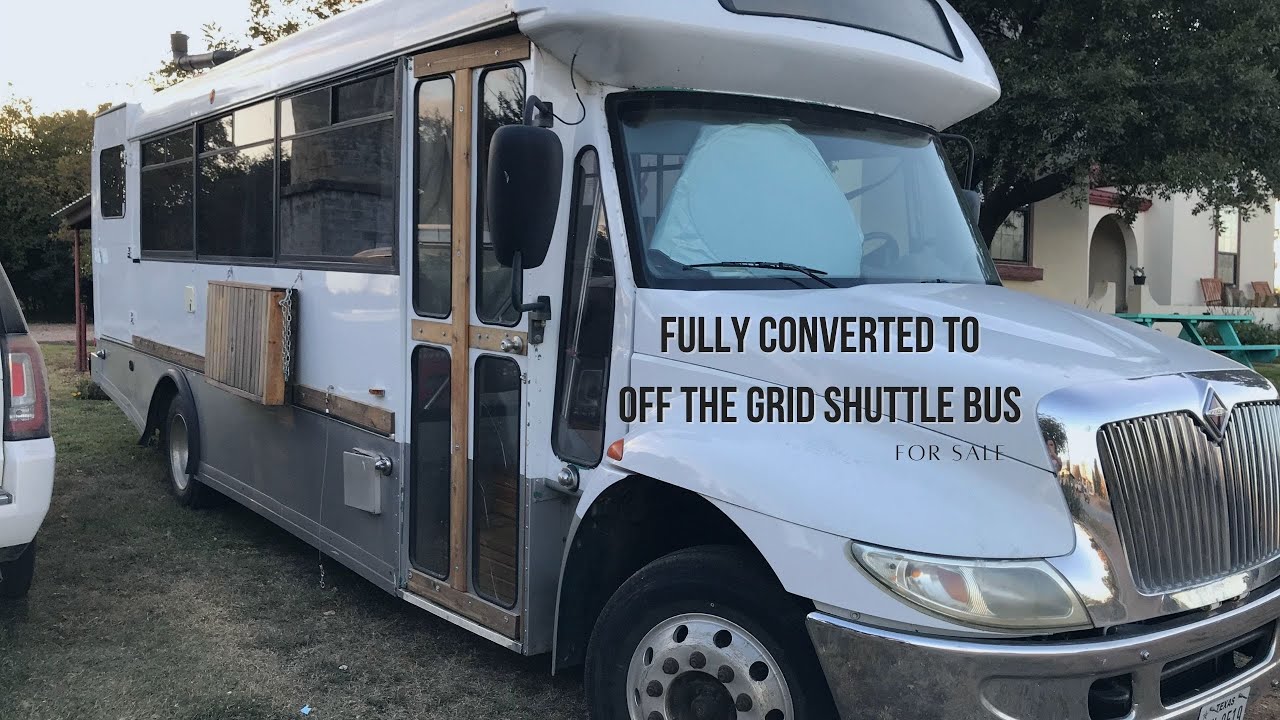 Fully Converted, Off the Grid, Shuttle Bus For Sale in Texas