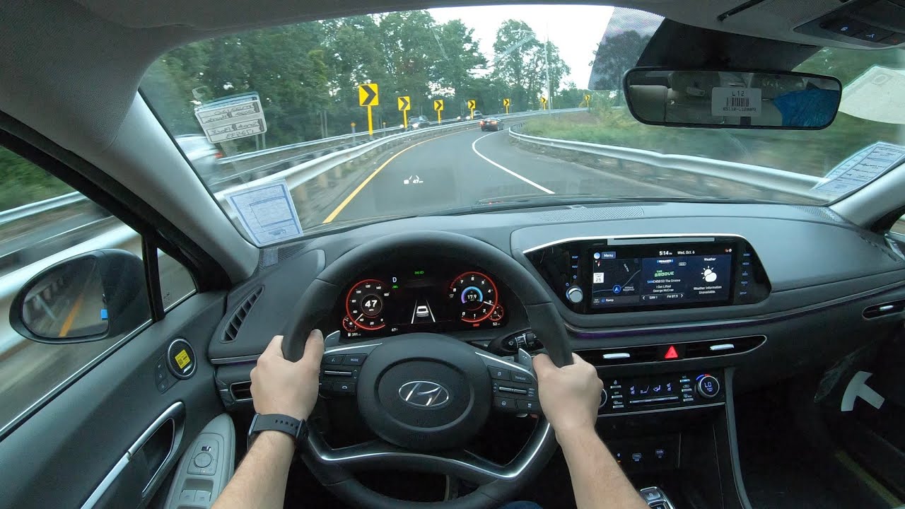 Вечерний тест-драйв Hyundai Sonata Limited 2022 года от первого лица