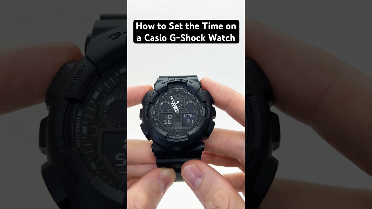 Как установить время на часах Casio G-Shock #gshock #casio #casiogshock
