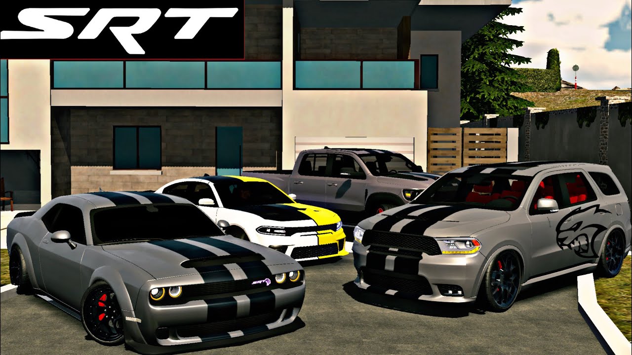 MY DODGE SRT COLLECTION! IN CAR PARKING MULTIPLAYER 🔥(charger hellcat, dodge durango,challenger..