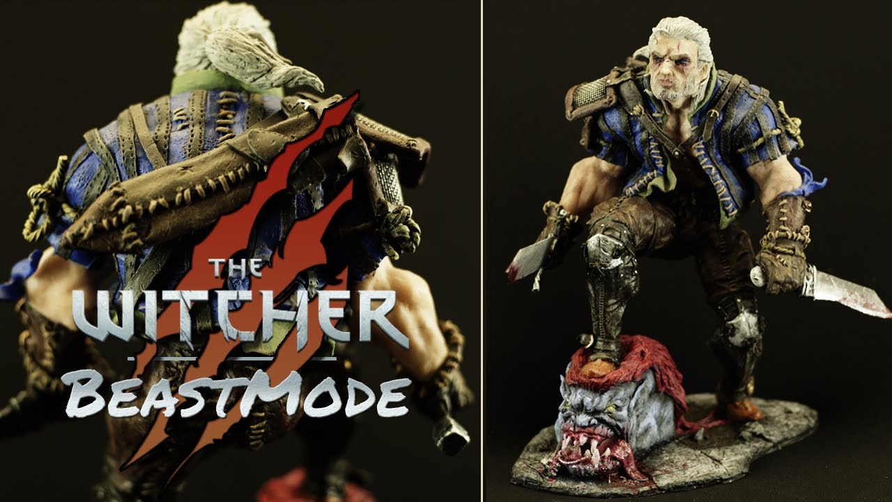 Sculpting GERALT OF RIVIA  [The Witcher] - polymer clay creation