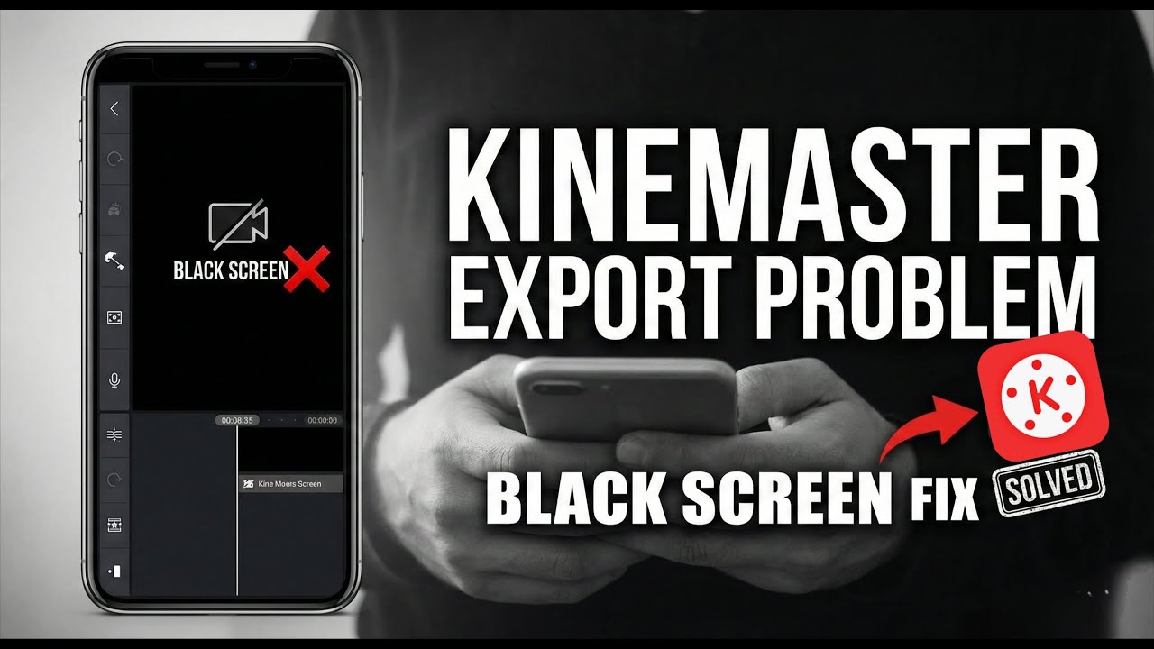 KineMaster Export Problem Solved | Fix Black Screen & Green Screen Glitch (100% Working✅)