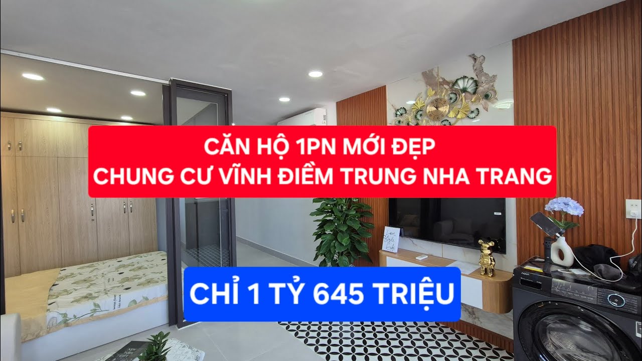 Bán căn hộ 1 phòng ngủ chung cư CT7 Vĩnh Điềm Trung Nha Trang