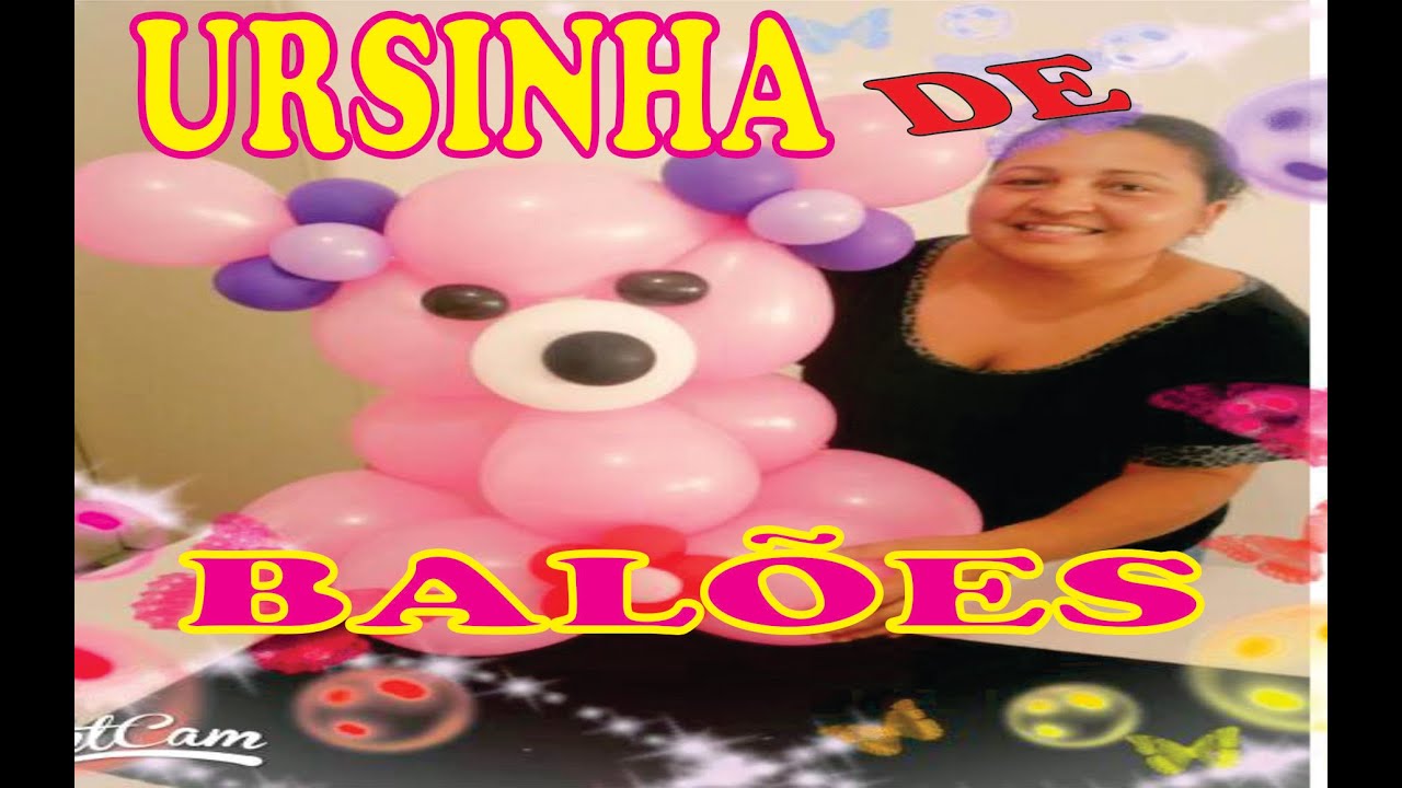 Como fazer Ursinha de Balões.