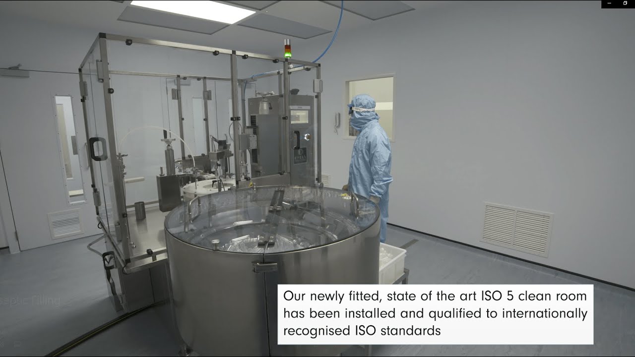 UK ISO 5 Aseptic filling facility | Sterile Filling Company | Contract Filling