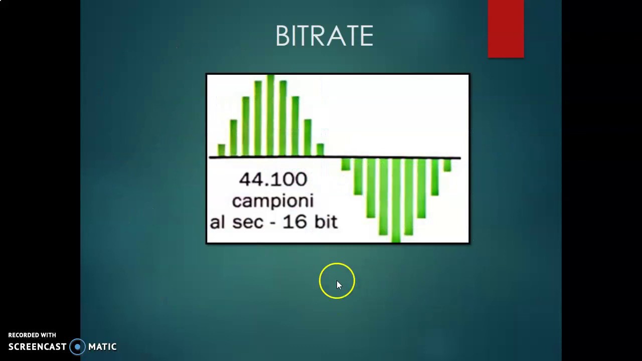 10 - Codifica dei suoni, campionamento, quantizzazione e codifica, risoluzione e bitrate