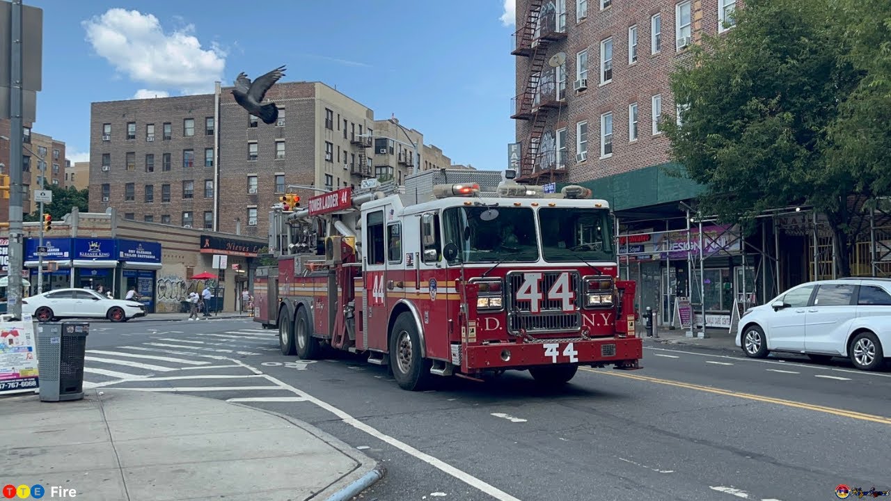 4K 2025: FDNY Engine 92 & Ladder 44 Responding To An Automatic Alarm