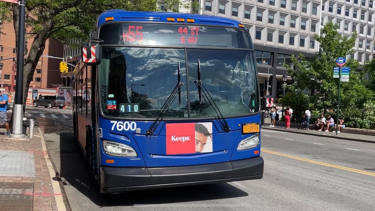 MTA M55 bus #7600 full ride from South Ferry to Church St & Liberty St.