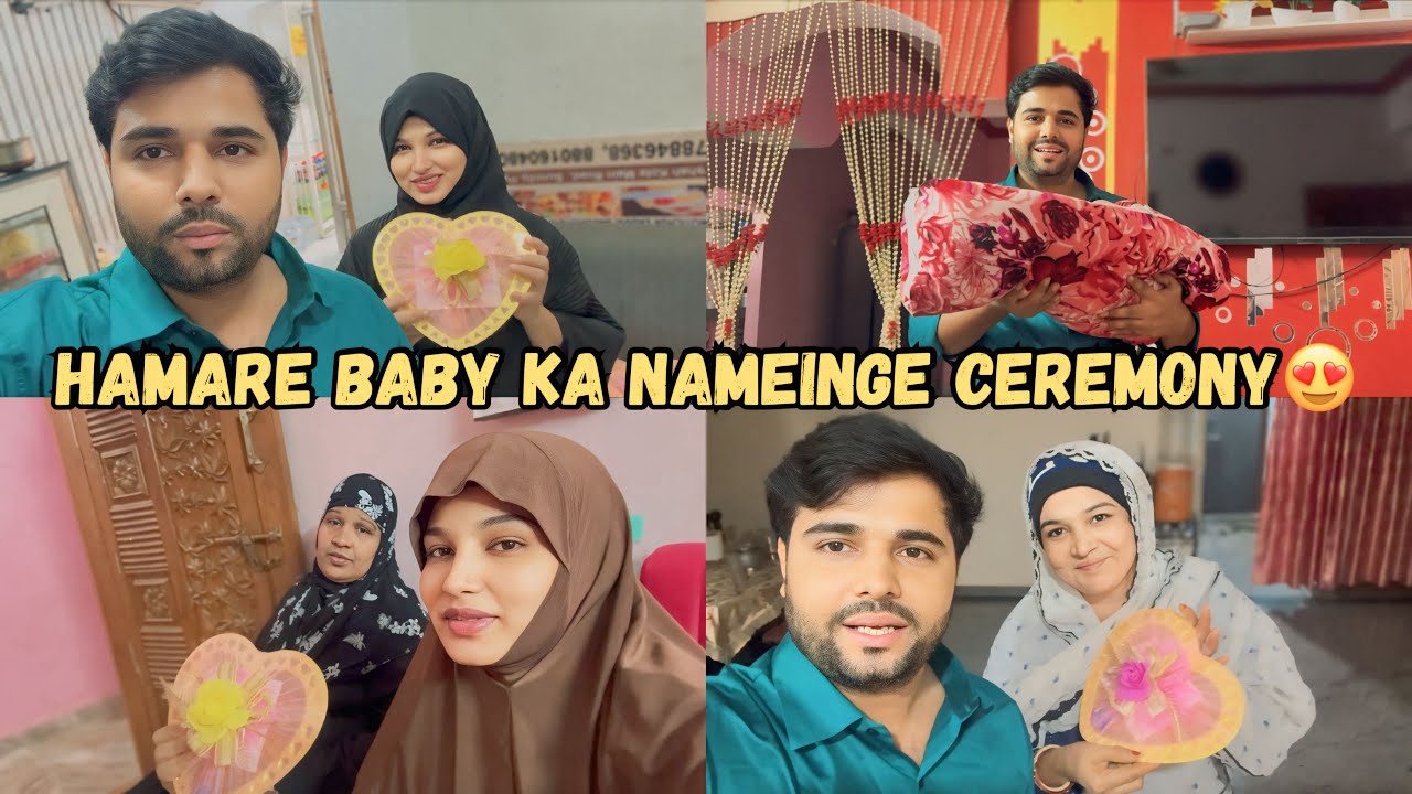 Hamare Baby Ka Nameing Ceremony 😍 || @Sameerazaenvlogs 
