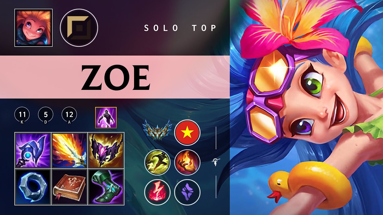 Zoe Top vs Quinn - VN Challenger Patch 26.03
