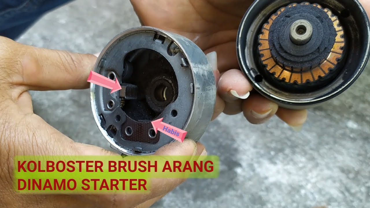 Cara Mengganti arang dinamo stater Satria FU