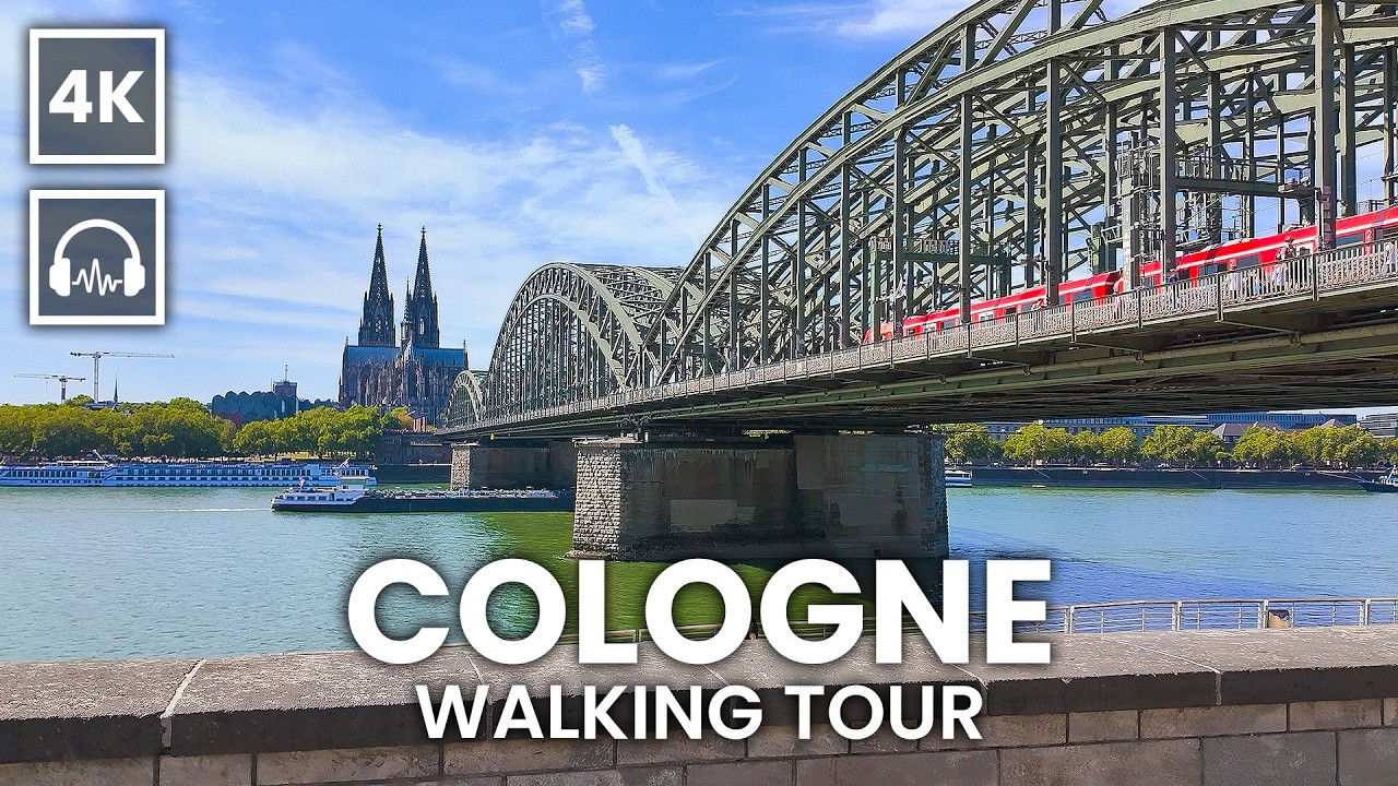 COLOGNE 4K Walking Tour With Captions & Immersive Sound 🇩🇪 Cathedral And Historic Center【4K HDR】