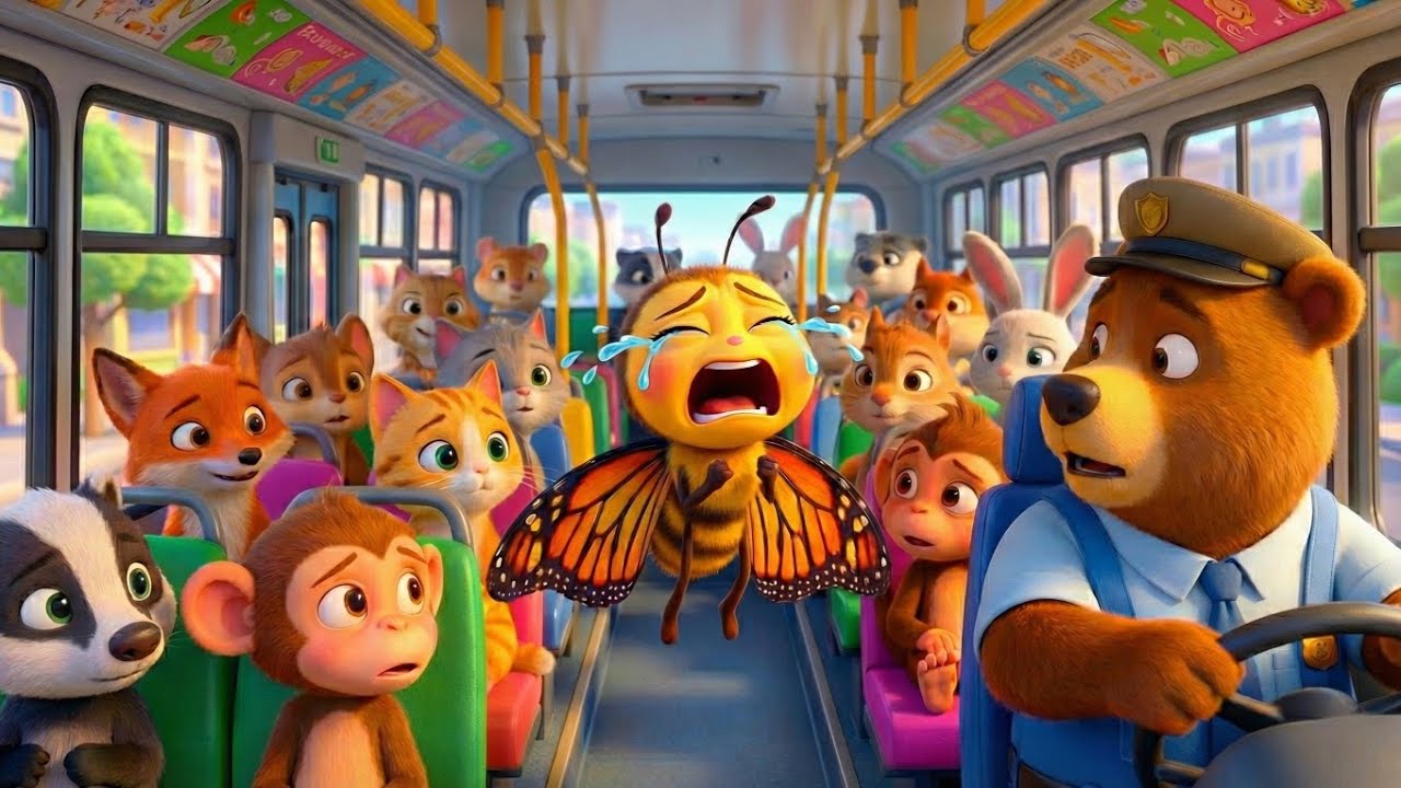 तितली उड़ी बस में चढ़ी 🚌🦋 | Funny Hindi Nursery Rhyme | Kids Cartoon Rhymes | OonNoo TV 