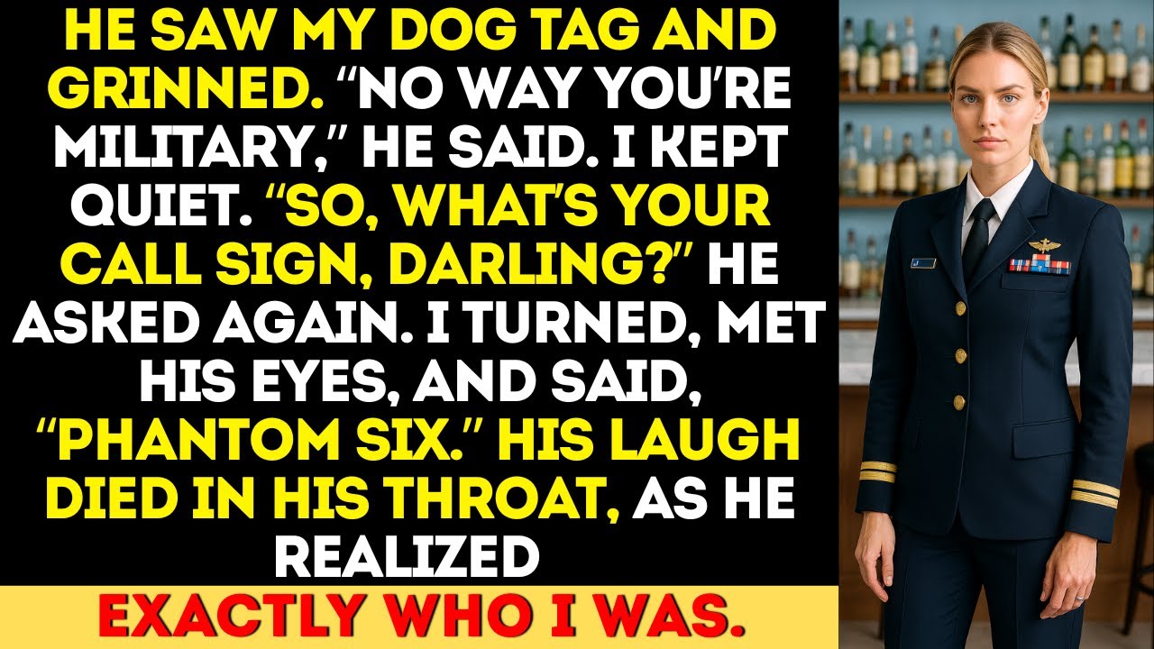 A Navy SEAL Asked my Call Sign at the Bar to Mock Me, But My Answer Made Him Freeze.