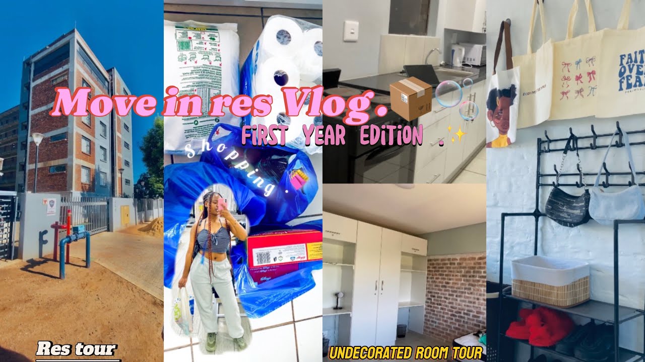 Uni DiariesE1 📚| move in res vlog !!📦🤗 | Shopping and decorating my room - first year edition.🎀✨