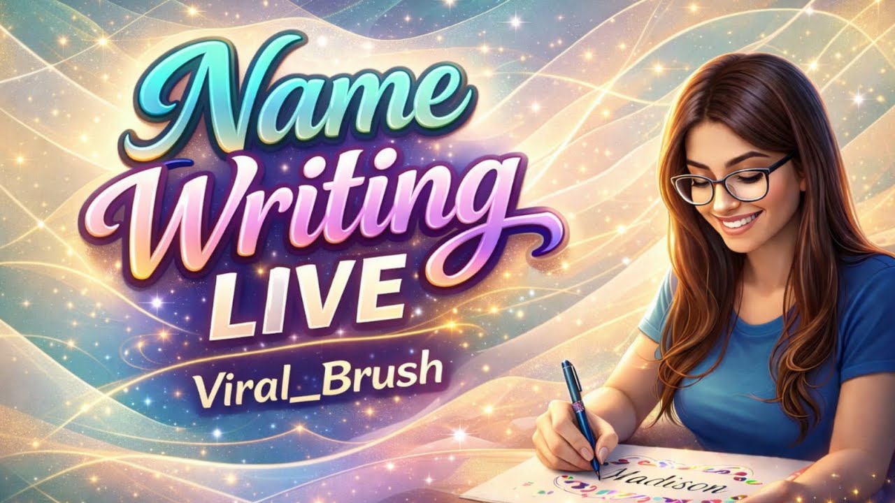 LIVE NAME WRITING ✍🏻💖 || CODE GAME 🎮 🥳|| #nameart #liveartshow #namewritinglive #calligraphyart