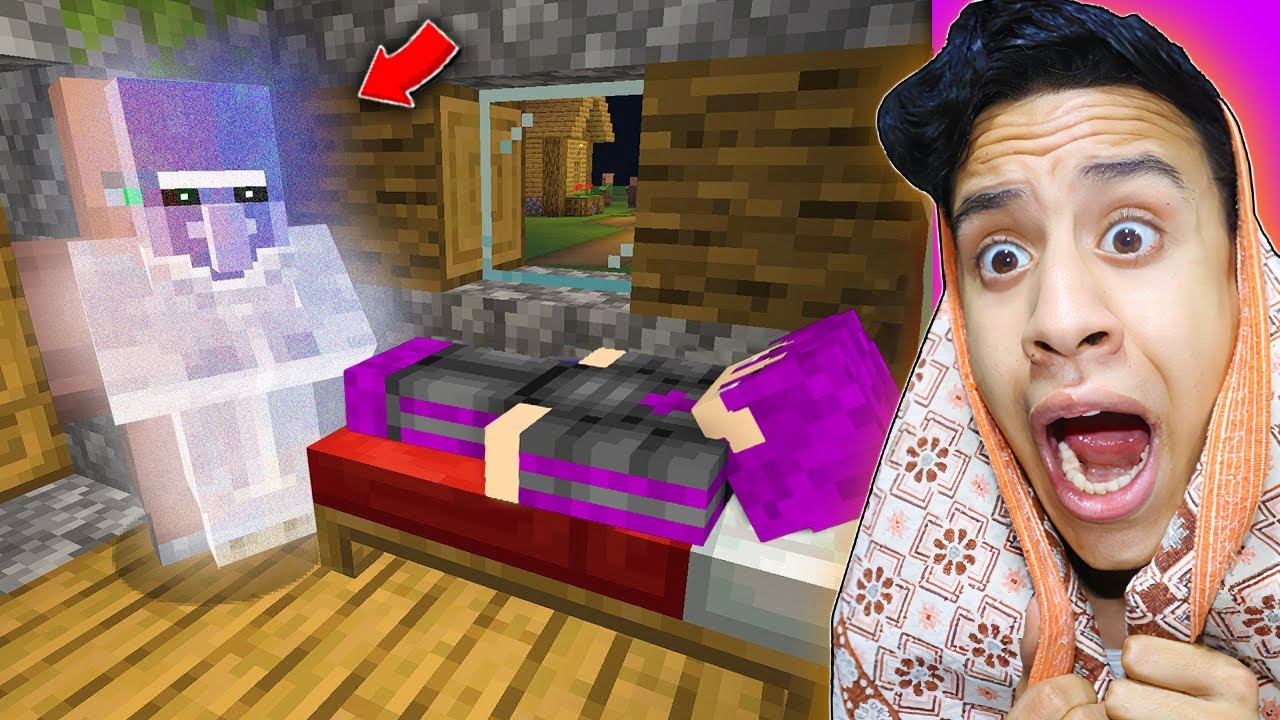 ماين كرافت : حقيقة شبح القرية ( القروي الشرير) | the evil villager 😈😨!!