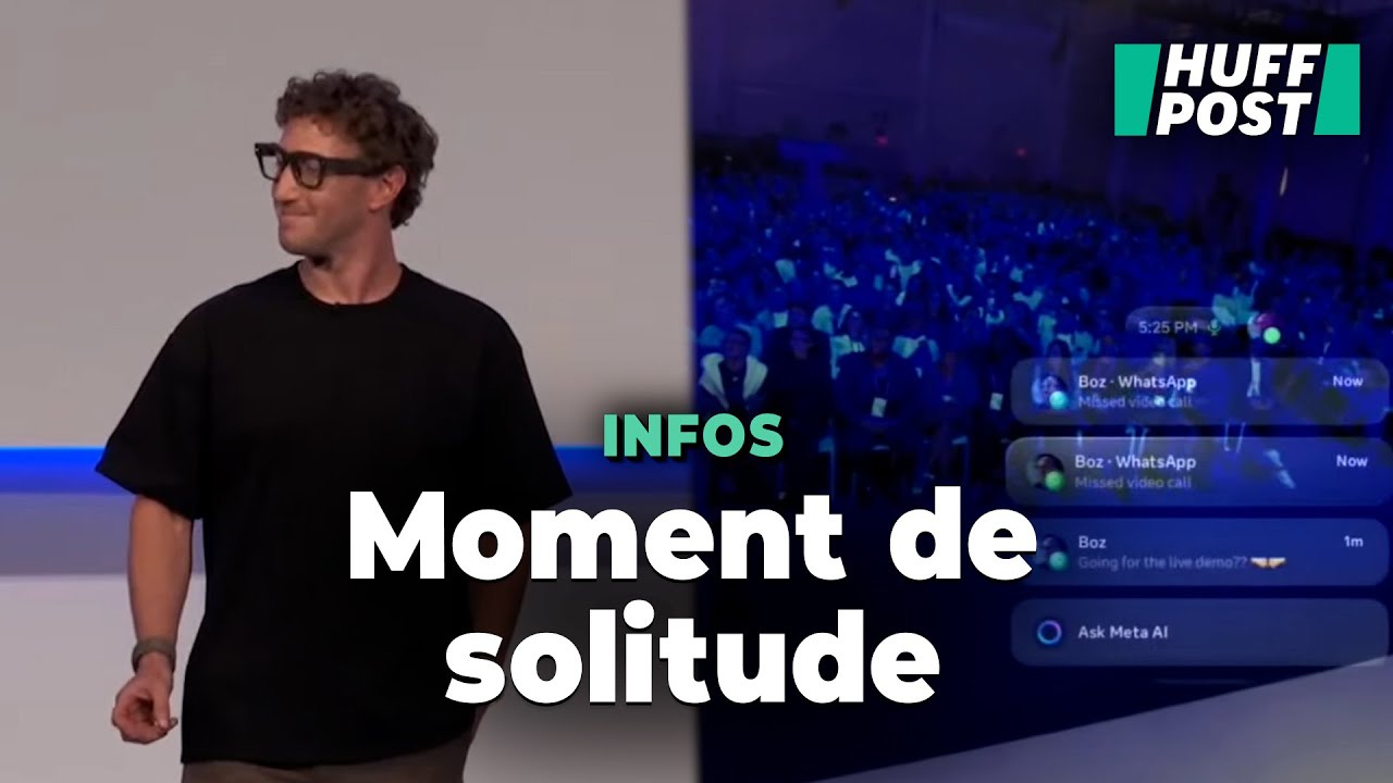 Zuckerberg n&rsquo;a pas cach&eacute; son d&eacute;sarroi devant la pr&eacute;sentation erratique de ses lunettes IA