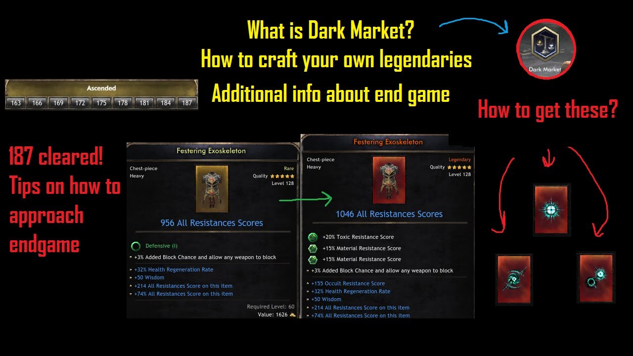 [Wolcen] What is Dark Market and How to craft your own legendaries