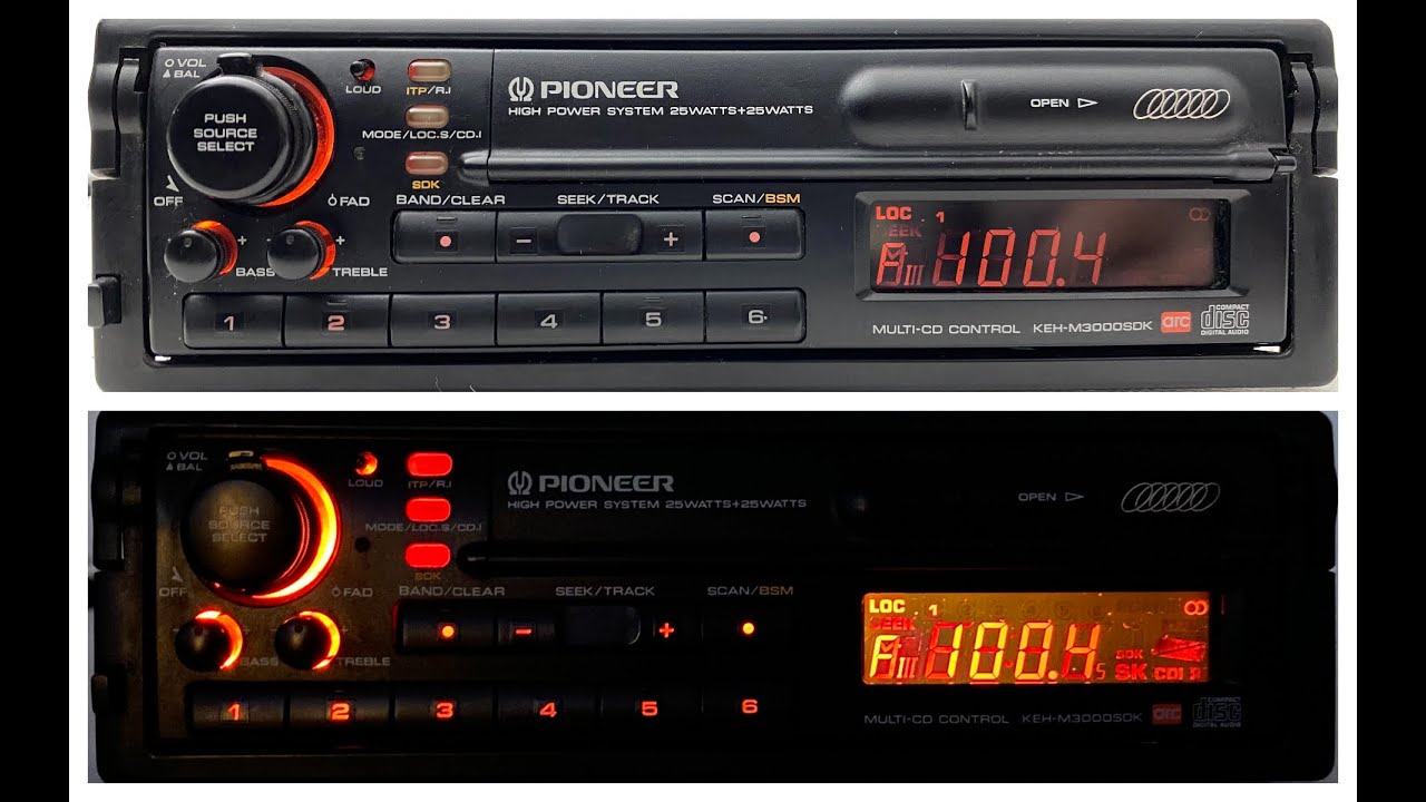 1990s Pioneer KEH-M3000SDK Car Cassette FM Radio Player