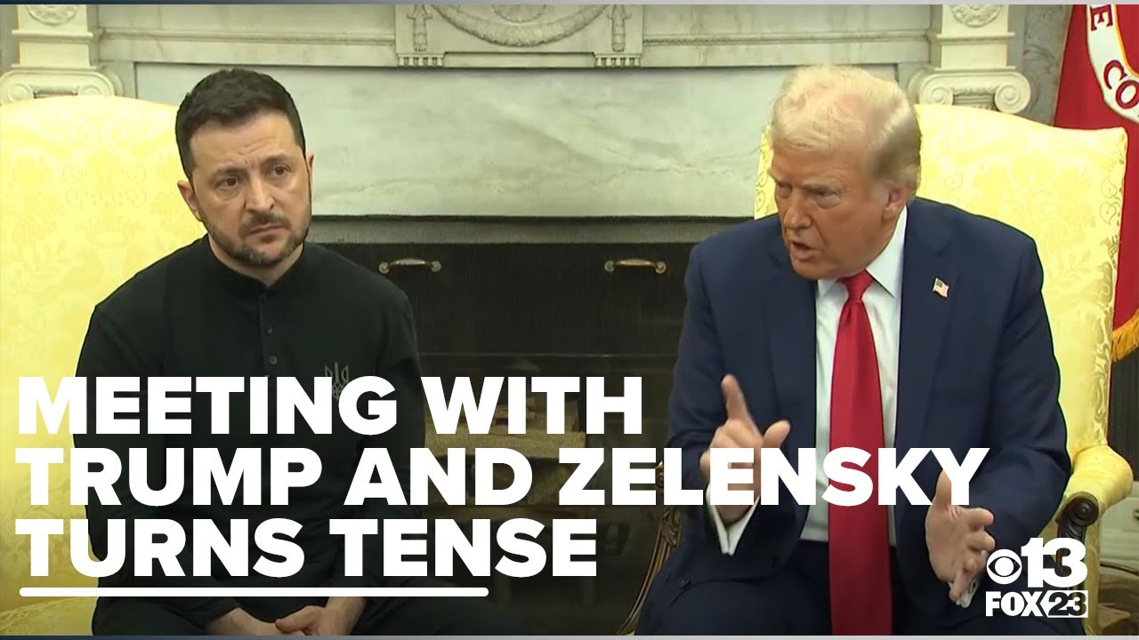Meeting with Trump and Zelensky turns tense