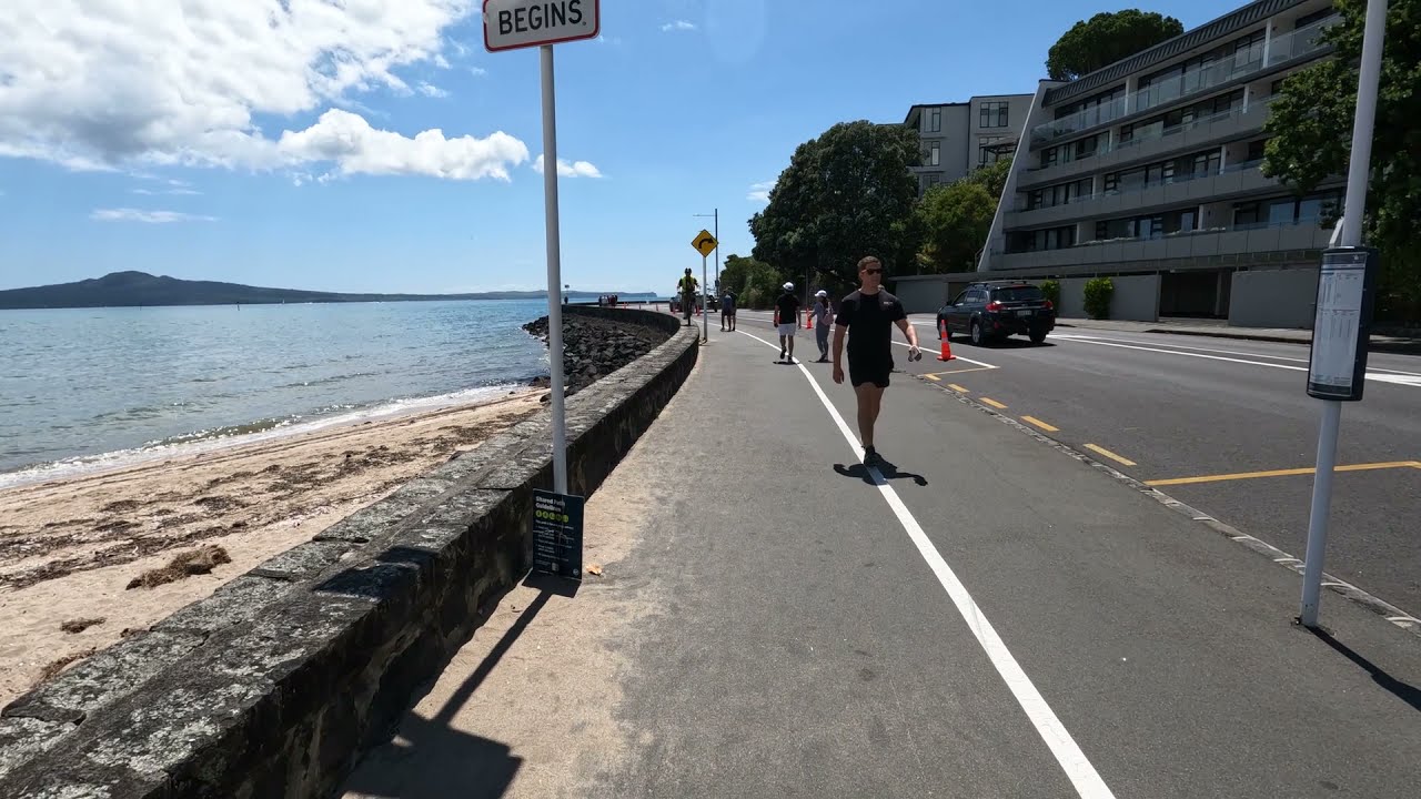 WALKING TOUR: Mission Bay, Auckland, New Zealand.