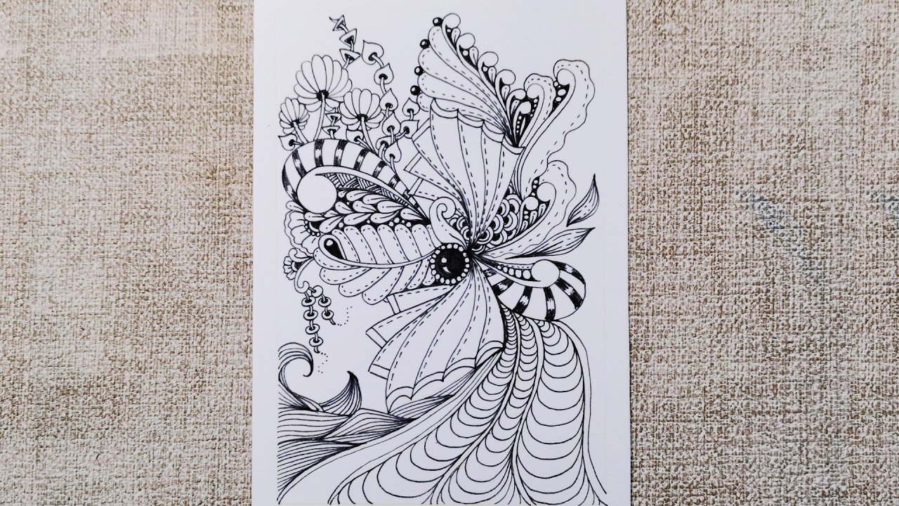 Can You Count the Elements?Finding Stillness in Abundance！Zentangle art