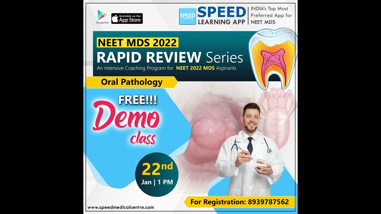 NEET MDS 2022 RAPID REVIEW SERIES - Oral Pathology - FREE DEMO CLASS