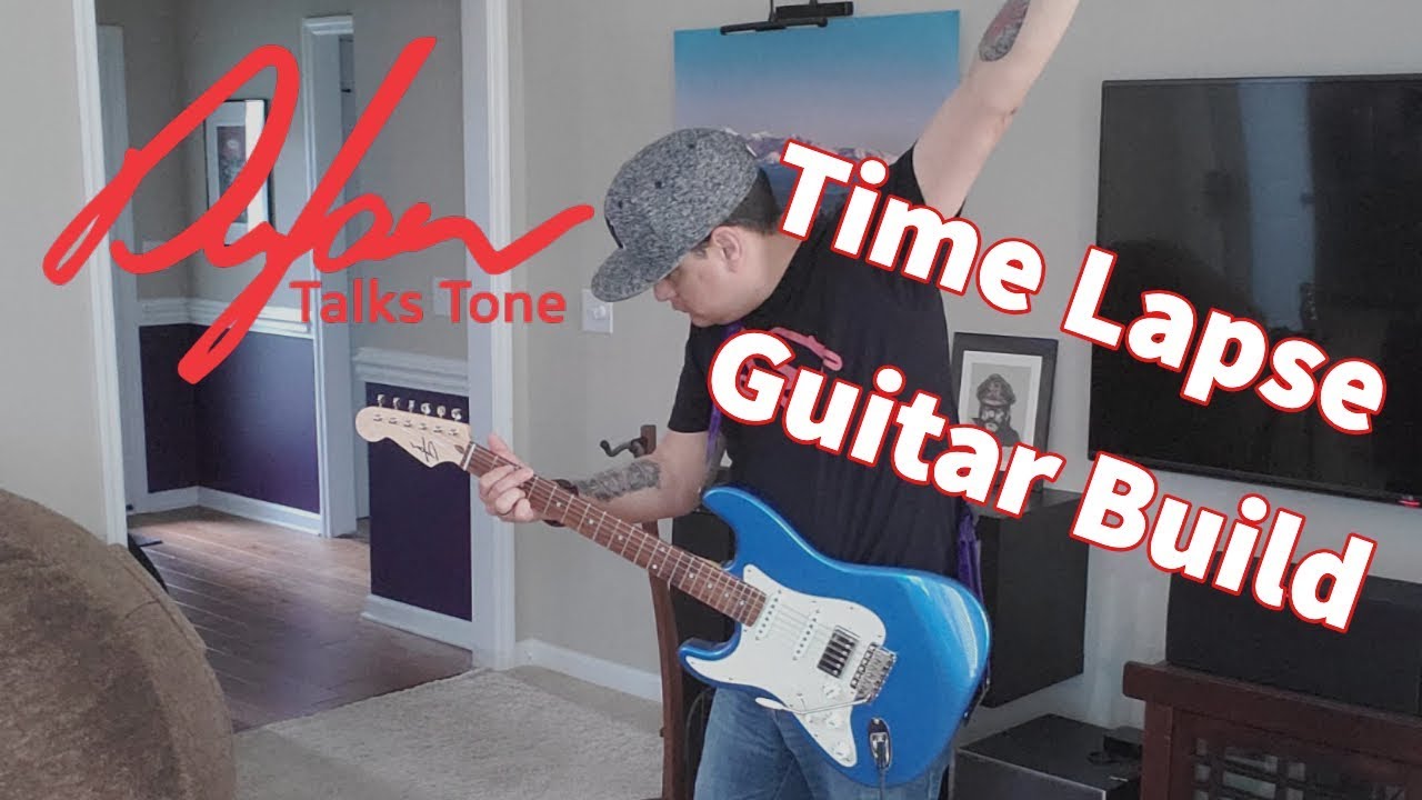 Time Lapse Guitar Build - How To Assemble an Electric Guitar In Two Minutes