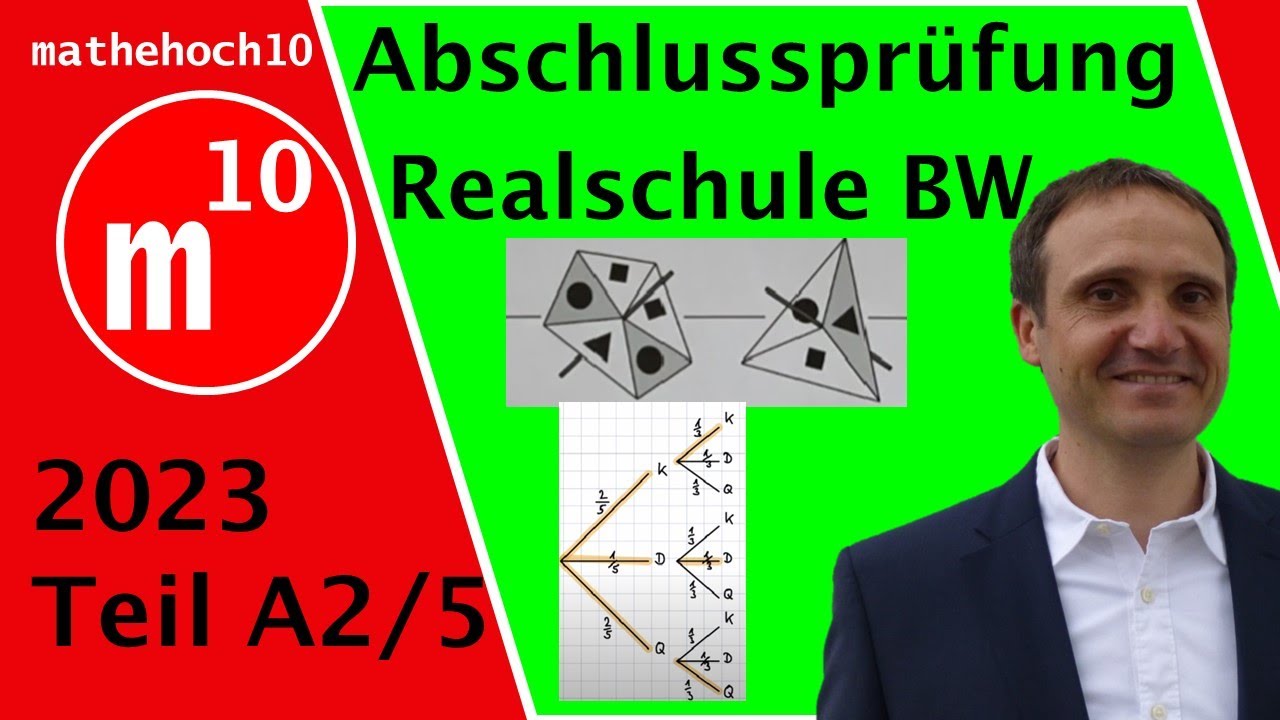 Abschlussprüfung 2023 Teil A2 Nr 5 Realschule BW I mathehoch10 I einfach erklärt I Mathe Klasse 10