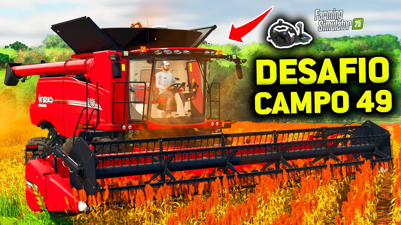 ACEITEI O DESAFIO DO CAMPO 49 - FARMING SIMULATOR 25 - EP 28 (EM BUSCA DO SUCESSO T2)