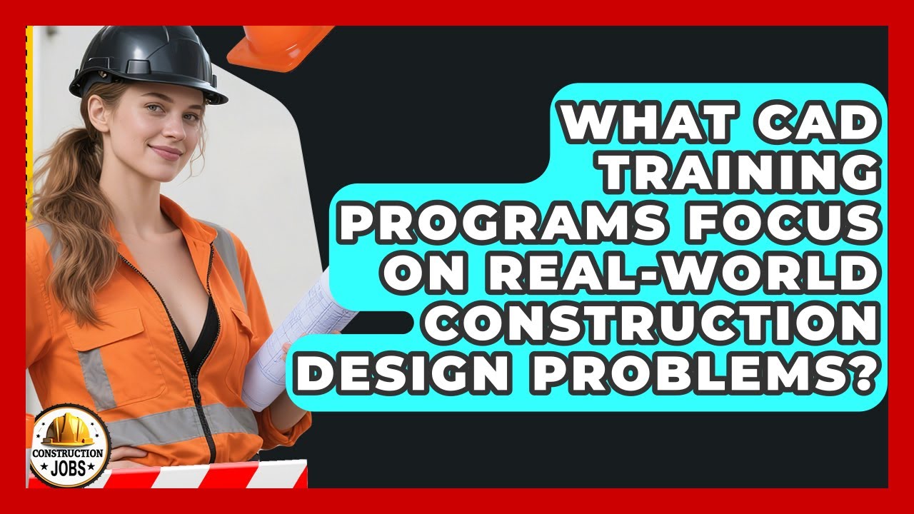 What CAD Training Programs Focus On Real-world Construction Design Problems? - Construction Jobs