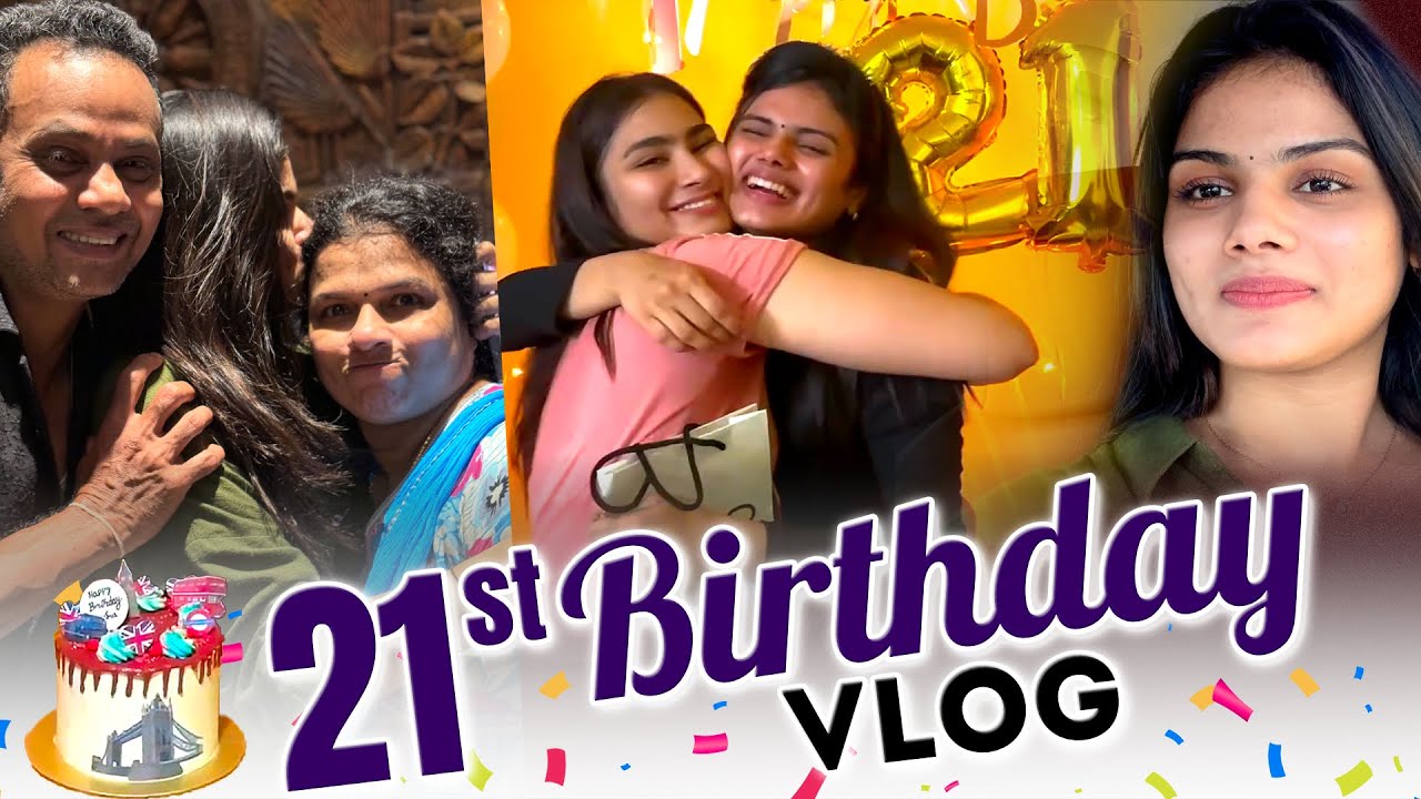 My Birthday Vlog ❤️🎉 | 21st Birthday 🥳 | How I spend my day ❤️ | Akshitha Ashok